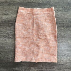 ❗️FINAL PRICE CLOSET CLOSING Banana Republic 2 Orange Cotton Tweed Pencil Skirt